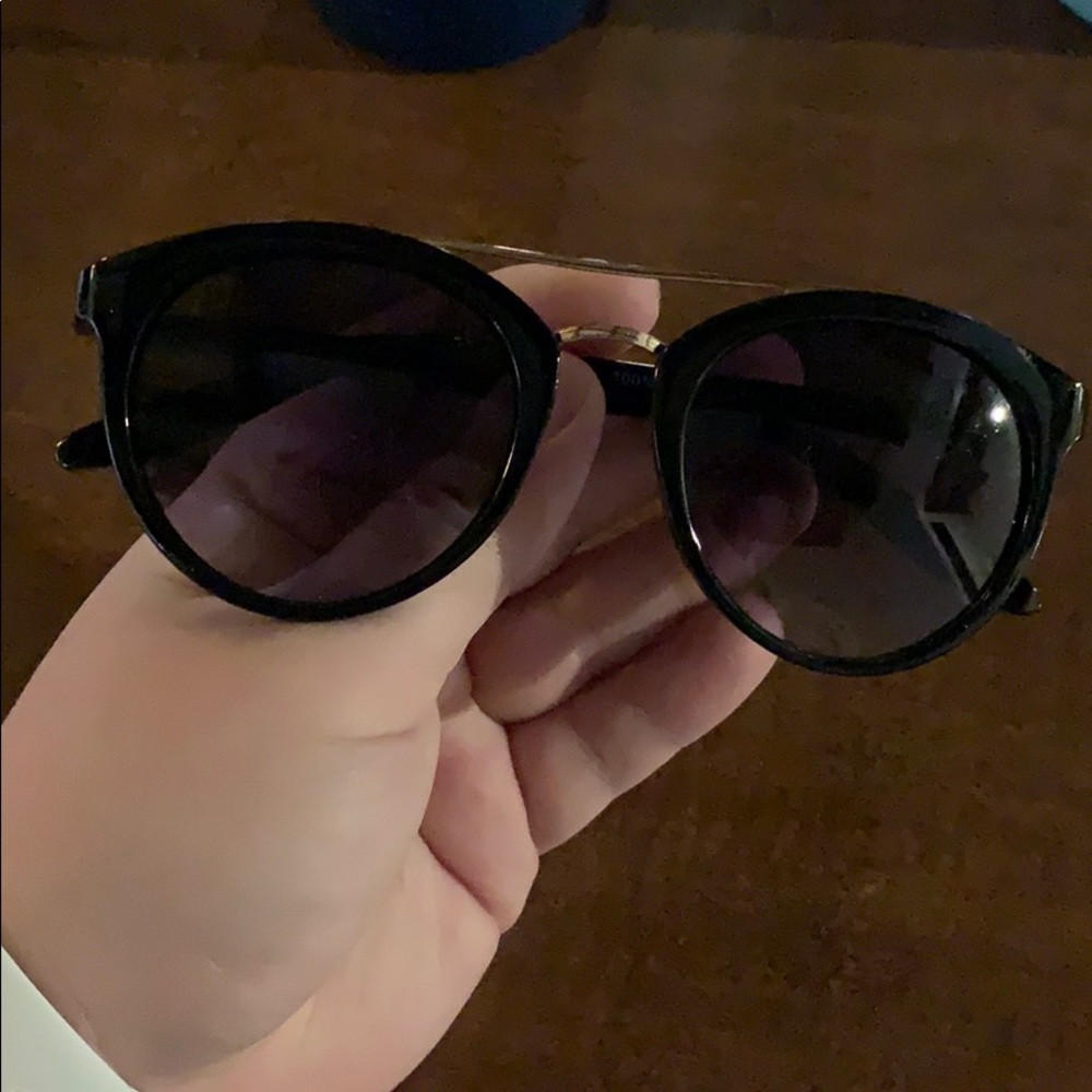 Black and gold sunglasses